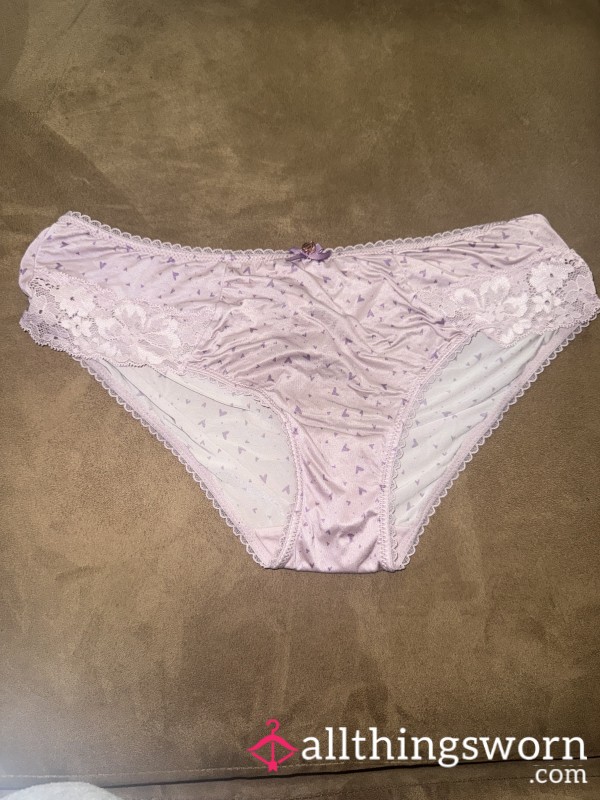 Victoria's Secret Soft Purple Hearts Panties