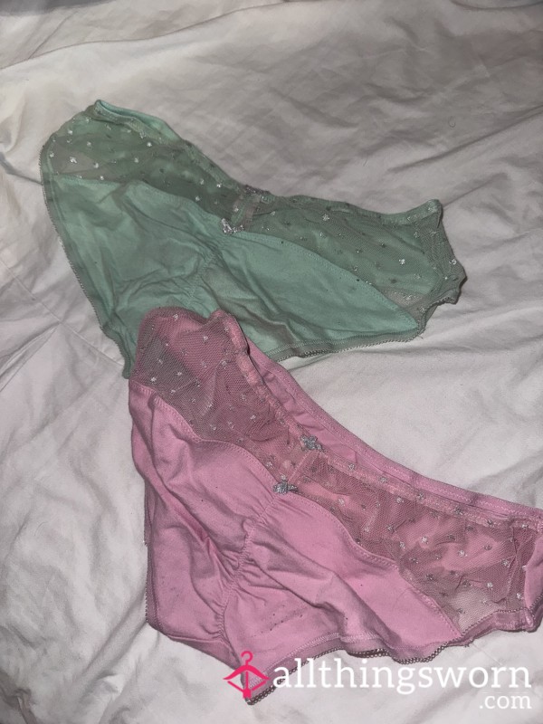 Victoria’s Secret Underwear Bundle, XS, Blue Pink – 48h Wear
