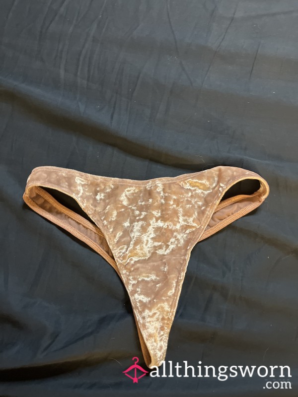 Victorious Secret Pink Velvet Thong