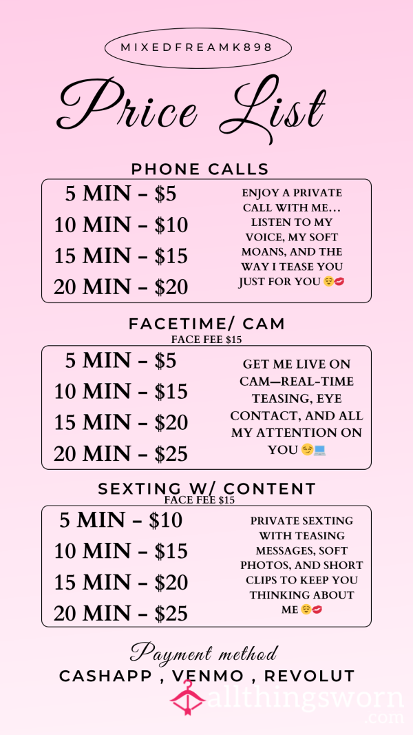 Video Calls/ Phone Calls/ S**ting