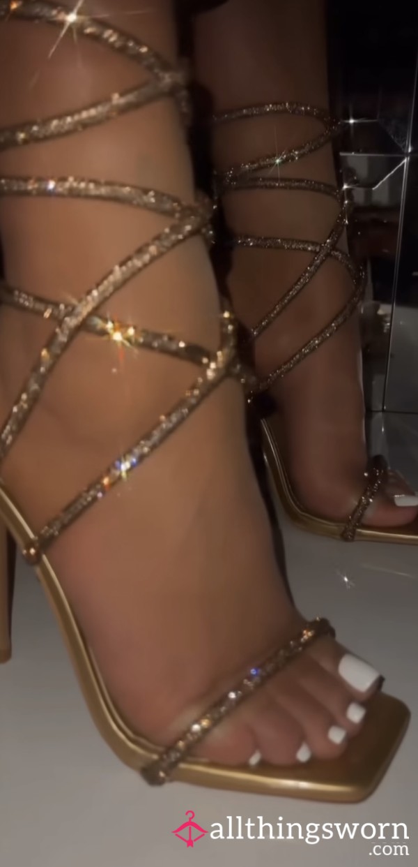 Video Of Putting On My Gold Heels