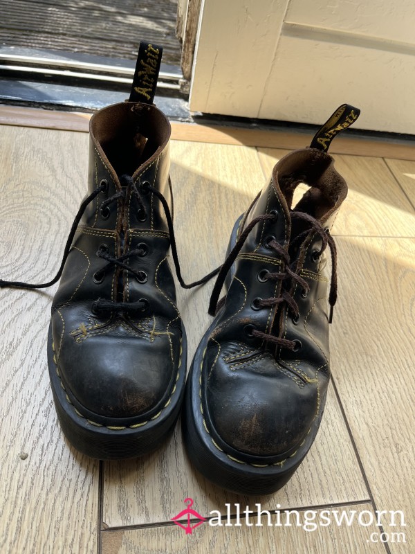 Vile, Very Worn, Torn, Smelly Used Boots, Daily Wear Over Many Years, Perfect For Someone To Worship Or Taste X