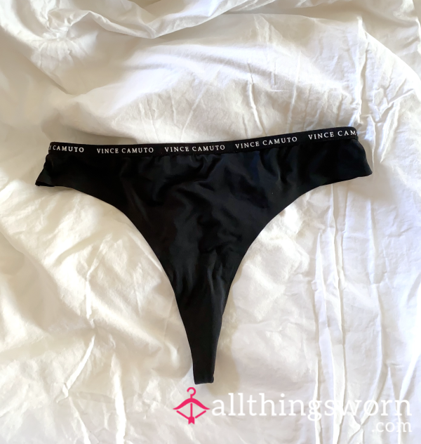 Vince Camuto Black Thong