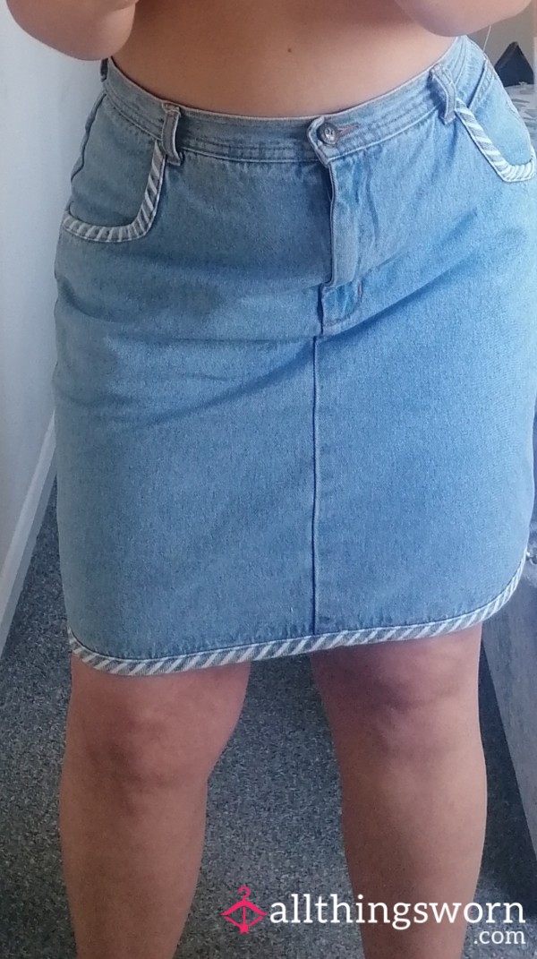 Vintage Denim Skirt