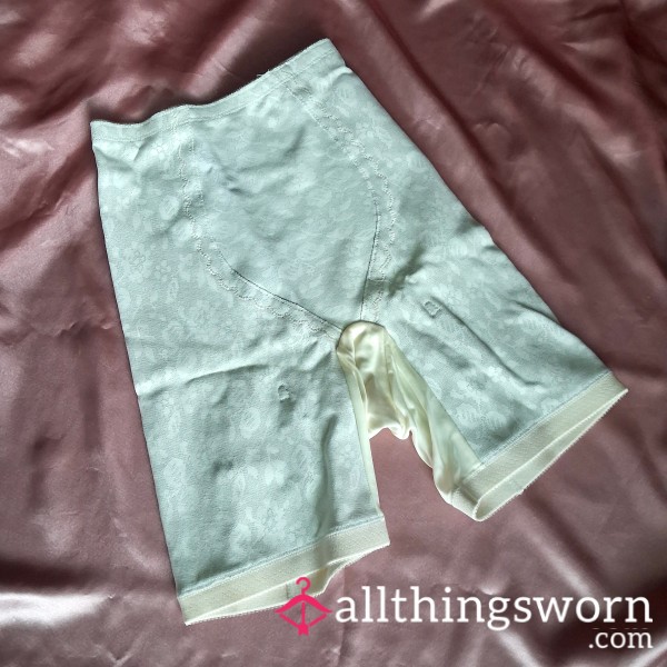 Worn Garter Girdle Vintage High Waist Long Leg Size SM