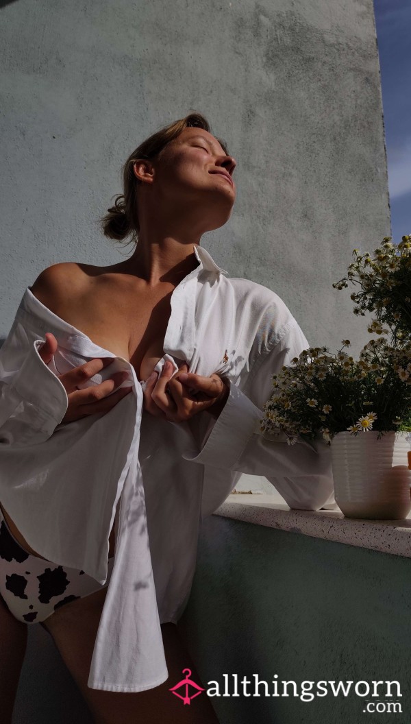 Vintage Ralph Lauren Big White Shirt With Long Sleeves