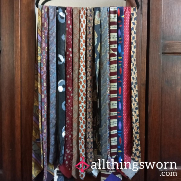 Worn Used And Well Enjoyed Silk Tie Collection + FREE NAUGHTY GIFT