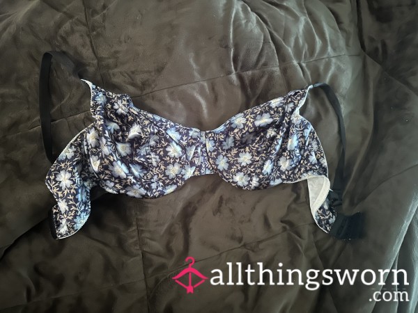 Vintage Style Silk Feeling Printed Glamour Bra