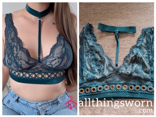 💠Vintage Teal Lace Bralette💠