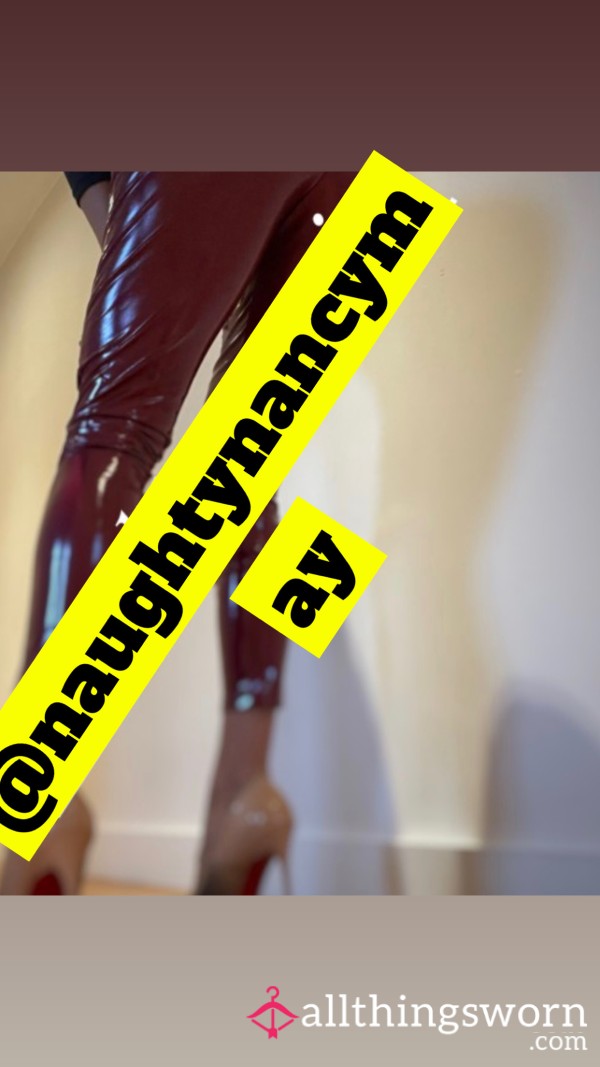 Vinyl Shiny Pvc Latex Leggings 🔥🥵 Let Down By Buyer, Packed And Ready To Ship!