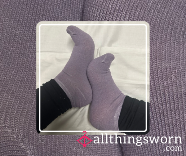 Violet Heat ⋆ 24 Hour Worn Trainer Socks