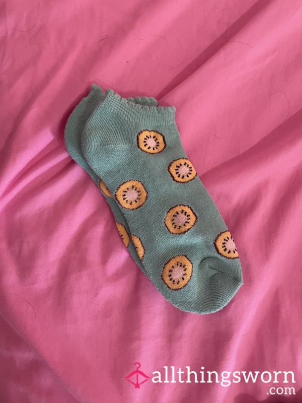 Virgin Green Kiwi Ankle Socks: Unworn Socks Ready To Be Broken In And Tainted Just For You