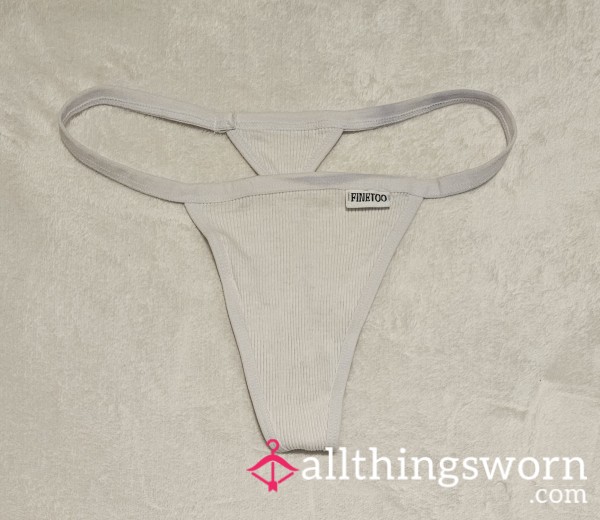 Virgin-white G-string