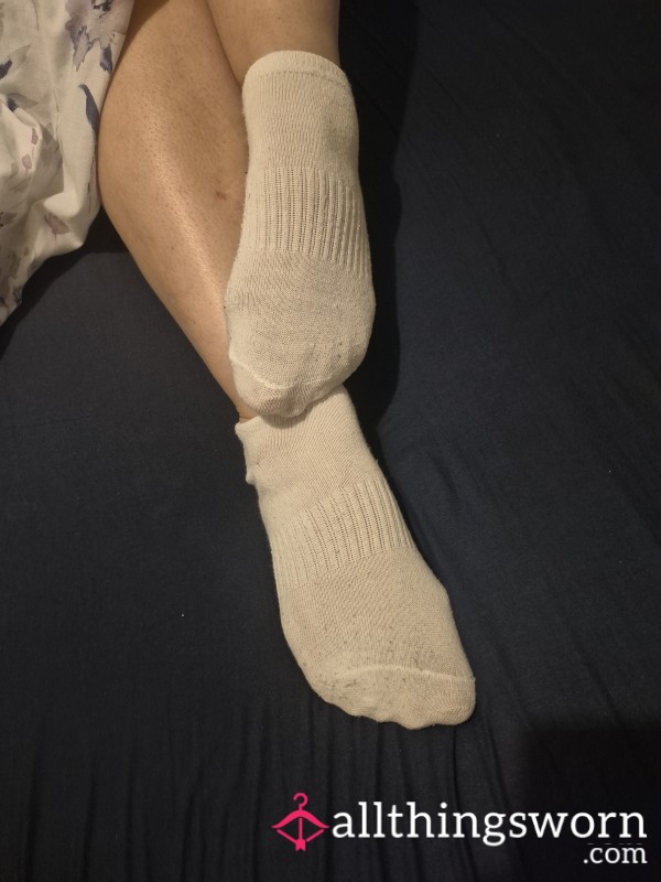 Virginal White Socks - Worn