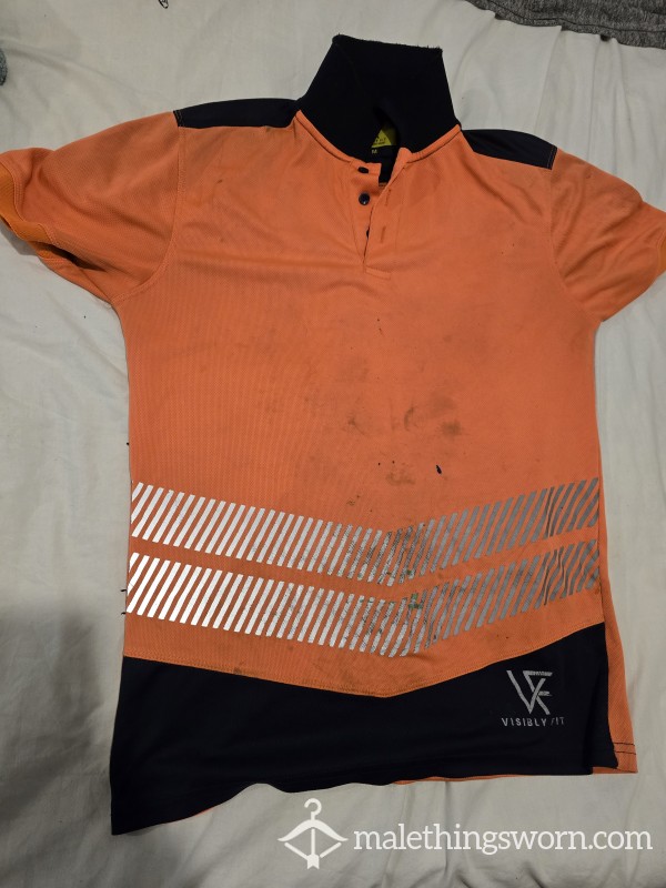 Visibly Fit Hi-Vis Scaffolding Shirt – Size M, Slim Fit, 2 Years Of Heavy Wear