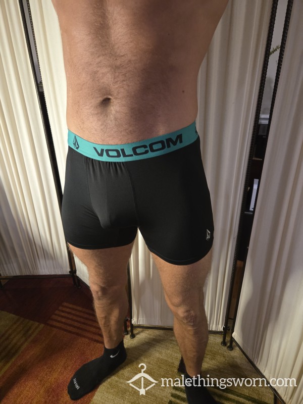 Volcom Black Boxer/briefs W/green Waistband