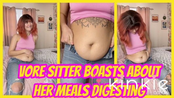 Vore Sitter Boasts About Her Meals Digesting