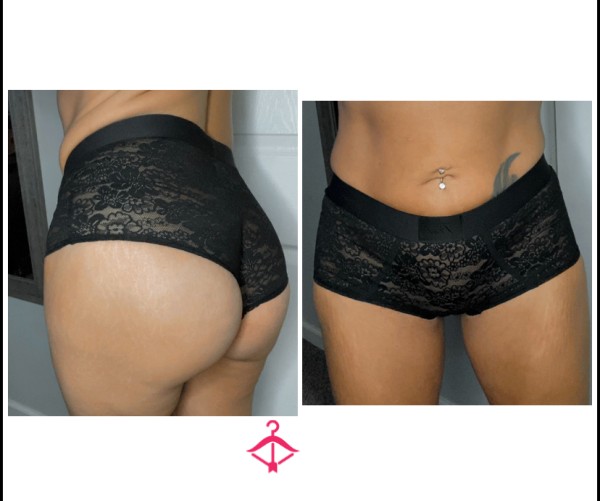 VS Black Lace Boyshorts