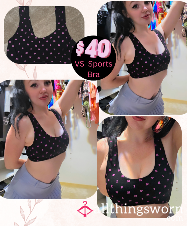 VS Black & Pink Sports Bra