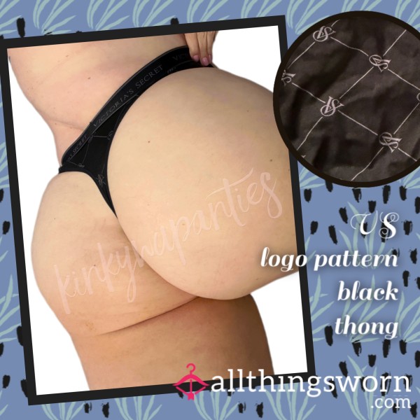 VS Black Thong - Includes 48-hour Wear & U.S. Shipping