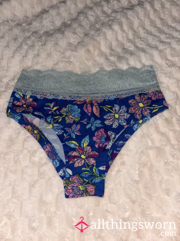 VS Blue Flor*l Panties