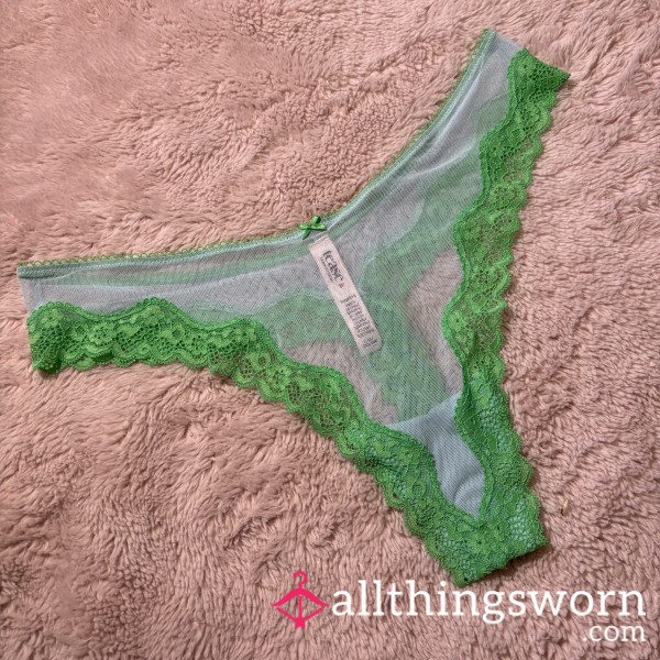 VS Blue & Green Mesh Thong🩵💚