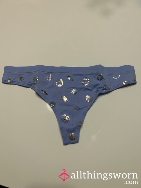 VS Blue Seashell Thong