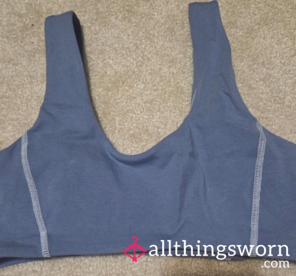 $30 VS Blue Cotton Sports Bra