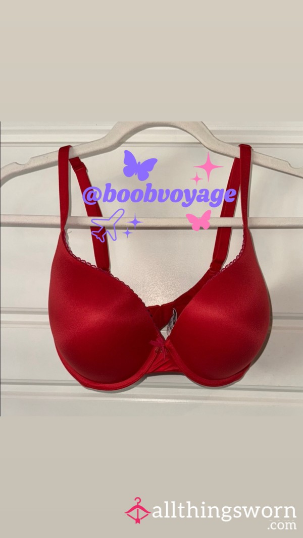 VS Body By Victoria Red Bra 32DDD