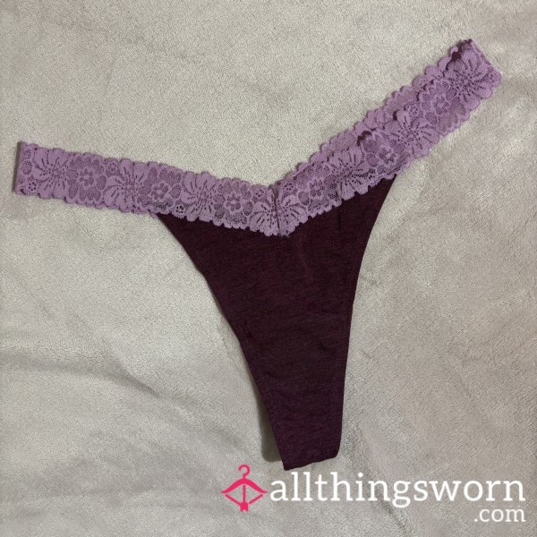 VS Burgundy Thong ✨