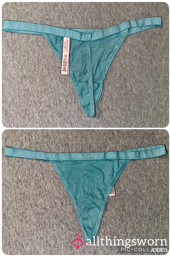 VS Dusty Blue Thong..