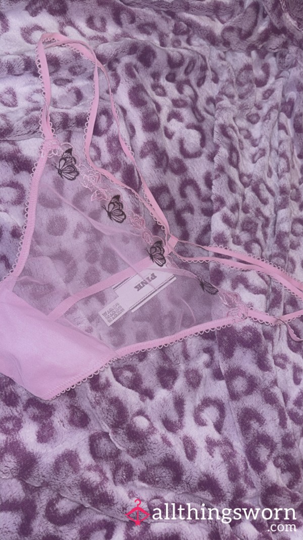 VS G-String Pink With Bu*terflies 🦋 🎀