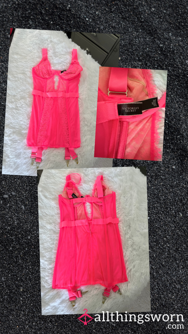 VS Hot Pink Lingerie/corset/dress