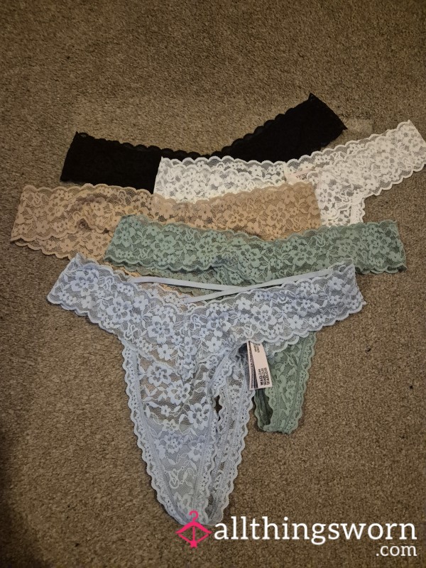 VS Lace Thongs