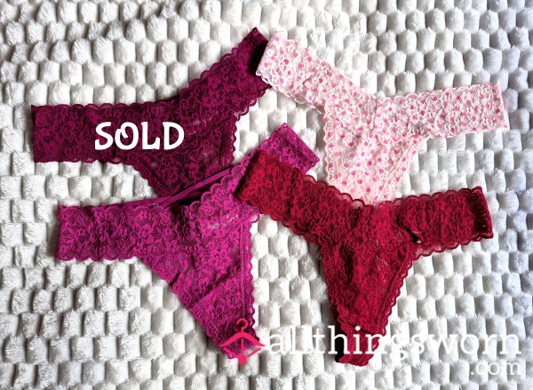 VS Lace Thongs