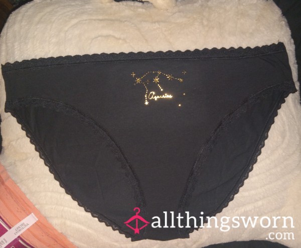 Vs Pink Aquarius ♒ Black Panties