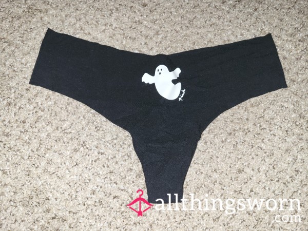 VS PINK Black Seamless 👻 Thong