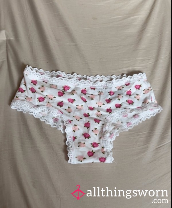 VS Pink Flor*l Cheeky Panty