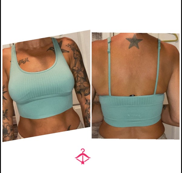 VS PINK  Green Sports Bra