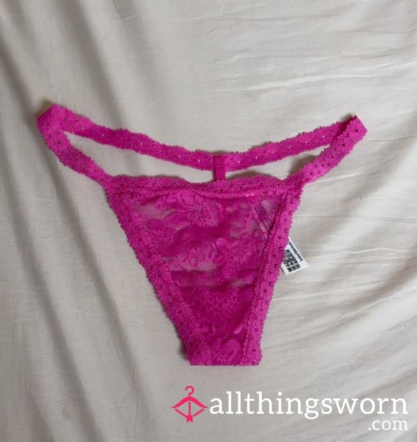 VS Pink Lace Thong