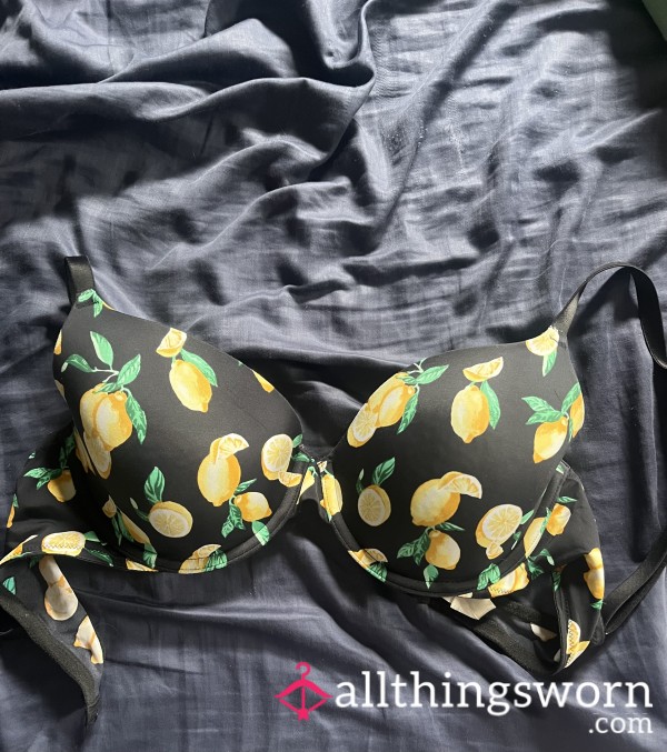 VS Pink Lemon Bra; 34D