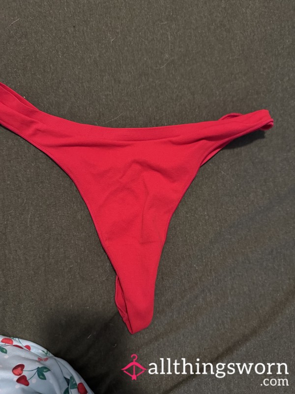 VS PINK Red Thong