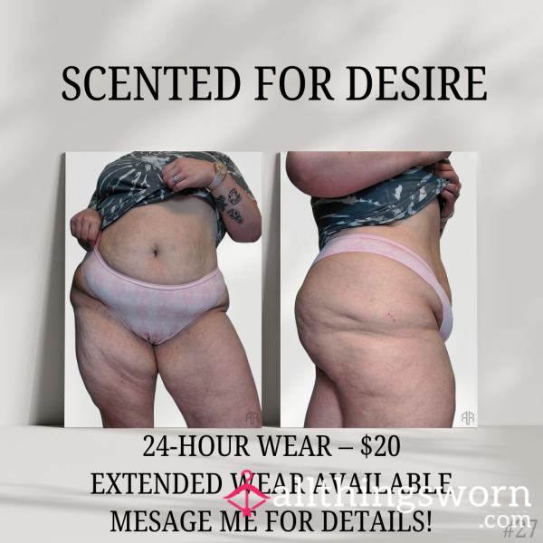 Worn VS Pink Thong – 24HR Scented Sweetness From Mrs. Razbry