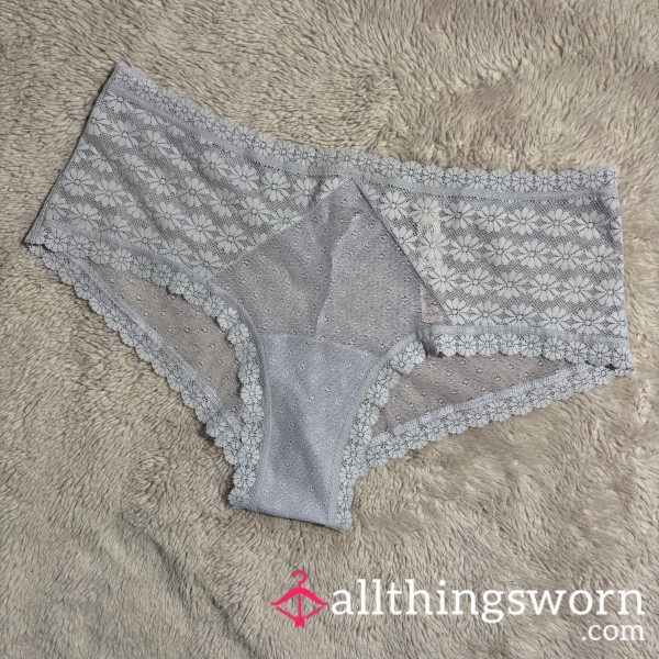 VS Purple Flor*l Mesh Panties 💜