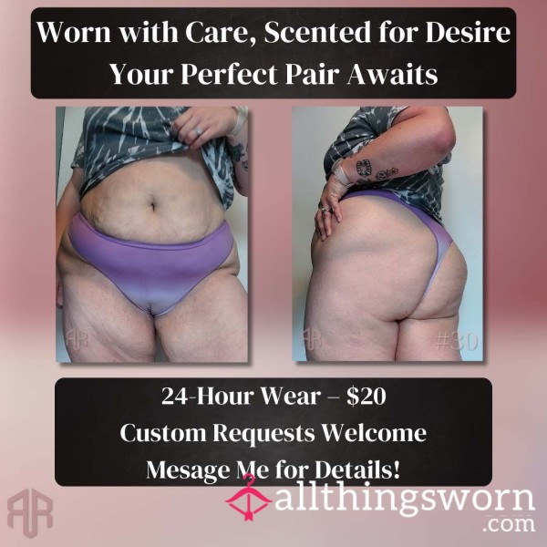 Worn Ombre Purple VS Thong – 24HR Scented Softness In Every Shade