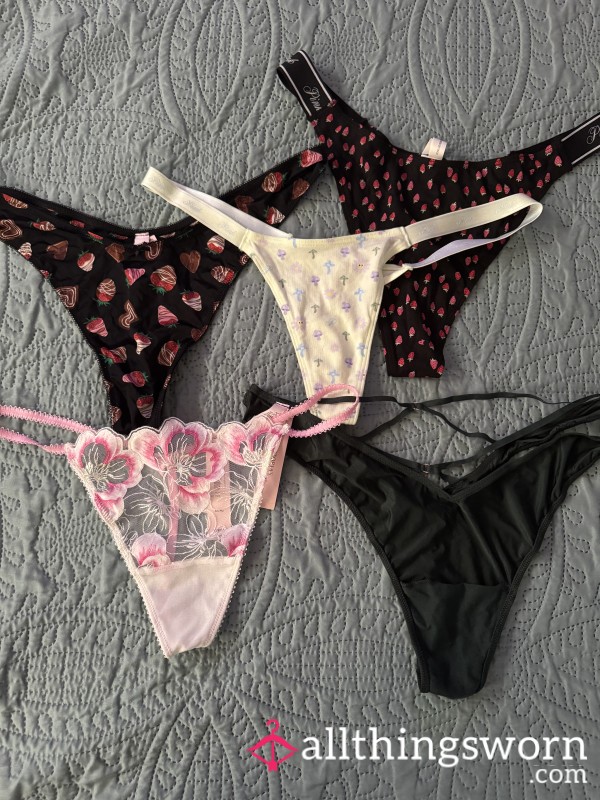 VS S**y Selection Of Thong G-String Panties - Solid Colors And Patterns