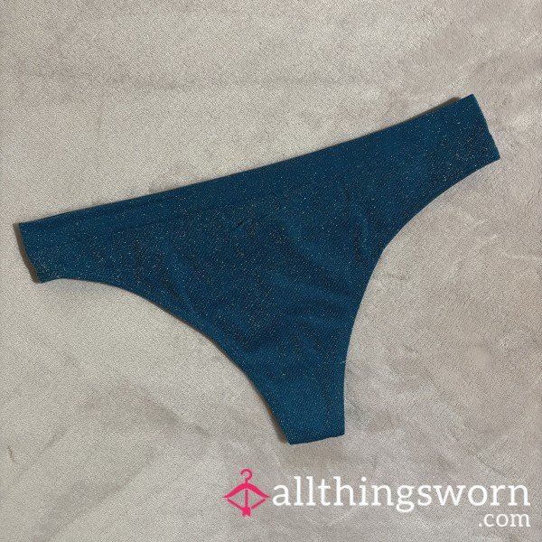 VS Sparkly Blue Thong✨