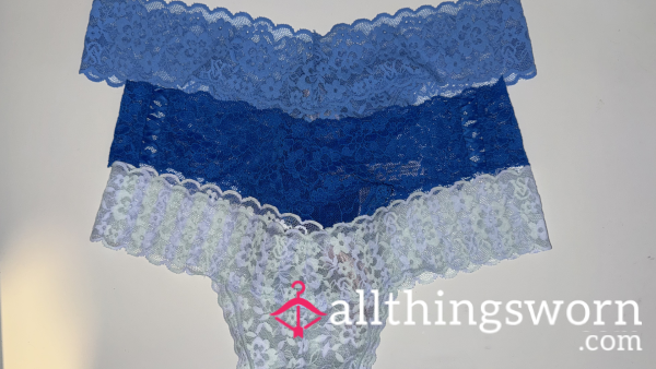 VS THONGS - LACE BLUES