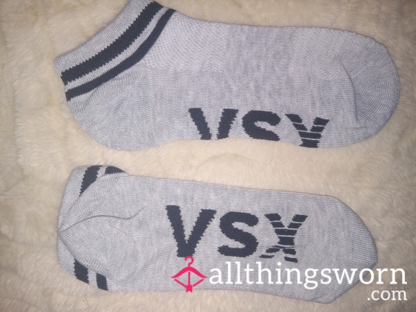 VSX Grey And Black Ankle Socks