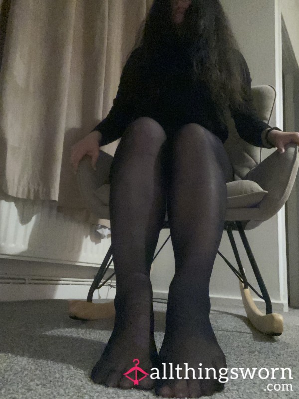 Waitress Tights After A Hot Day In The Restaurant